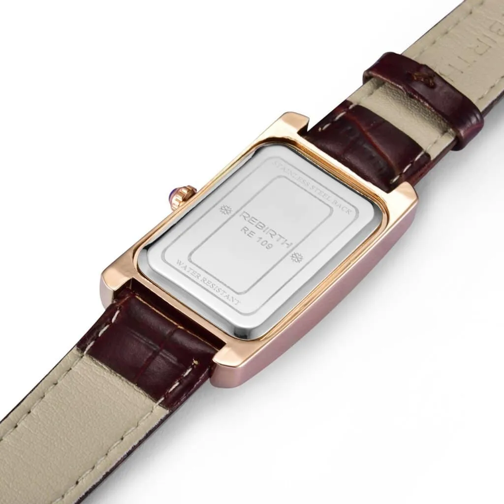 Women's Rectangular Dial Elegant Watches