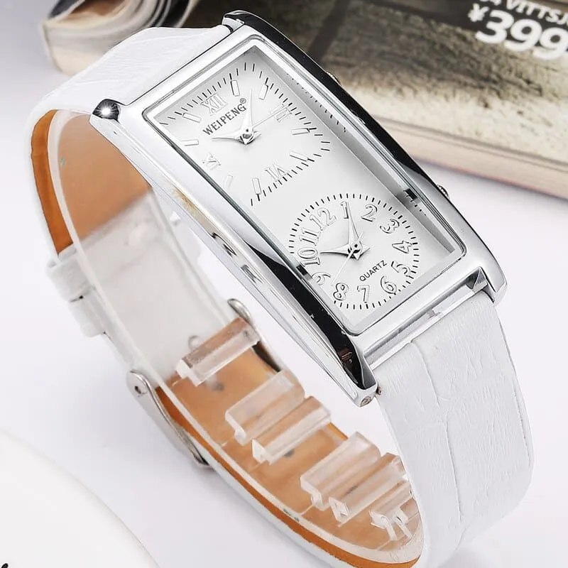 Women's Rectangular Dial Elegant Watches