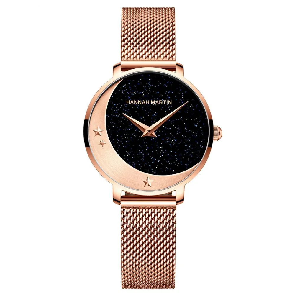 Women's Stars and Moon Quartz Watches