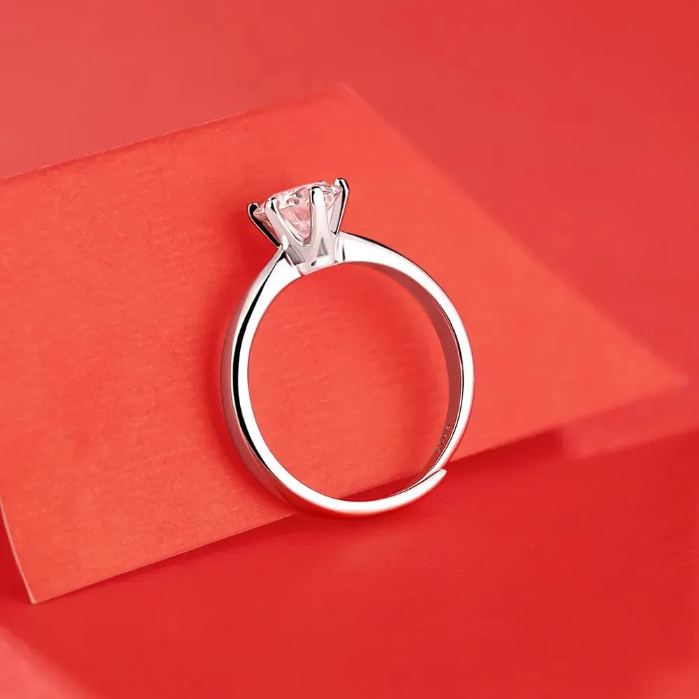 Zarkan Premium Solitaire 925 Silver Ring