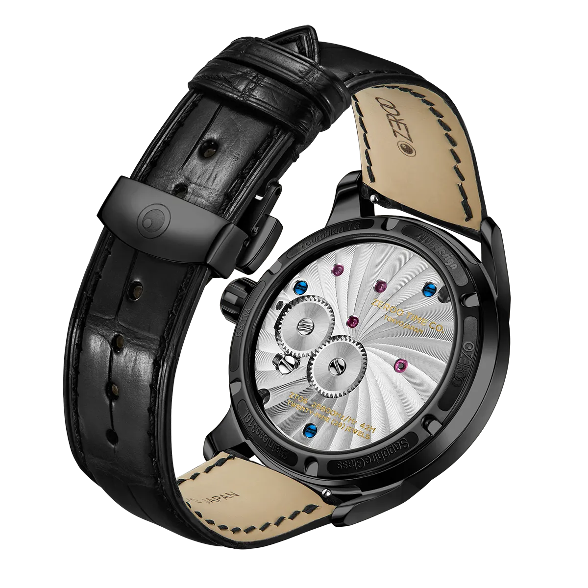 ZEROO T6 THE QUASER CENTER TOURBILLONMANUAL TOURBILLON WATCH FOR GENTS - ZT006BBL