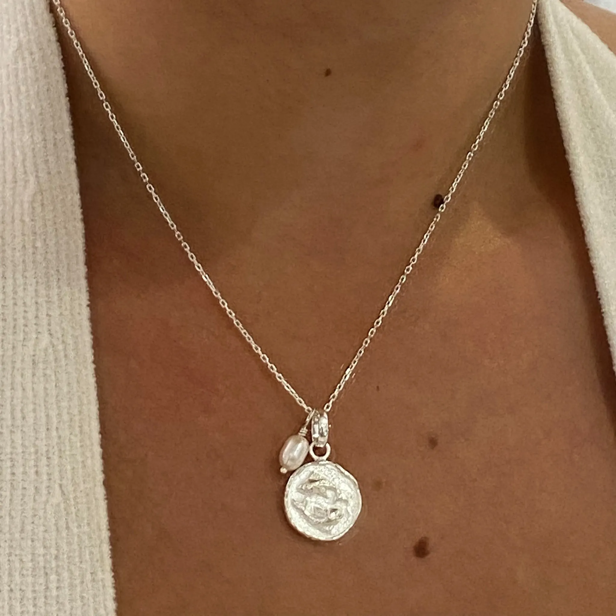 Zodiac Necklaces Pisces Silver