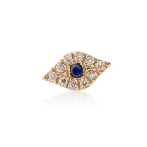 Zofia Day Sapphire Evil Eye Stud